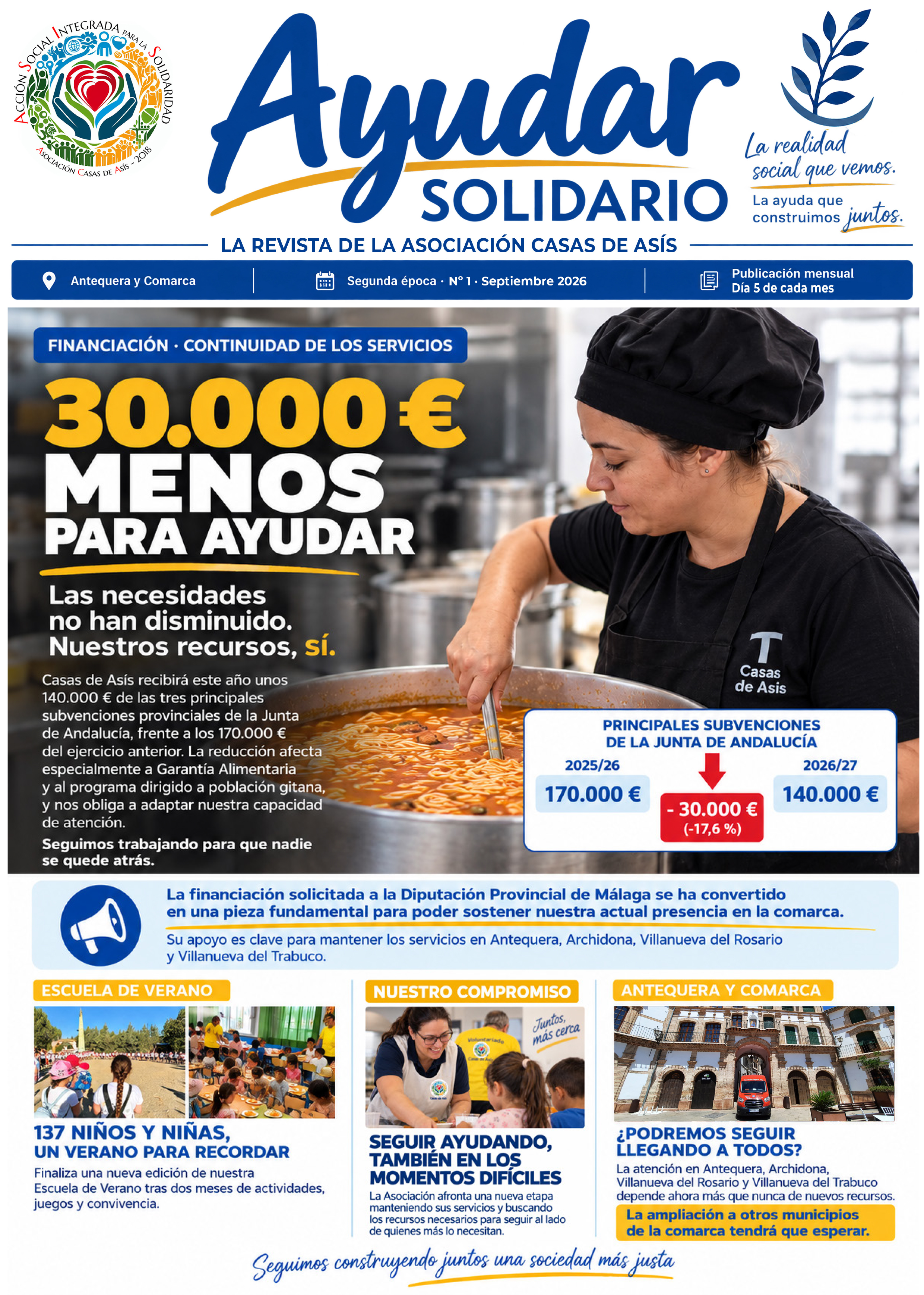 AYUDAR SOLIDARIO inicia una nueva etapa para contar la realidad de Casas de Asís