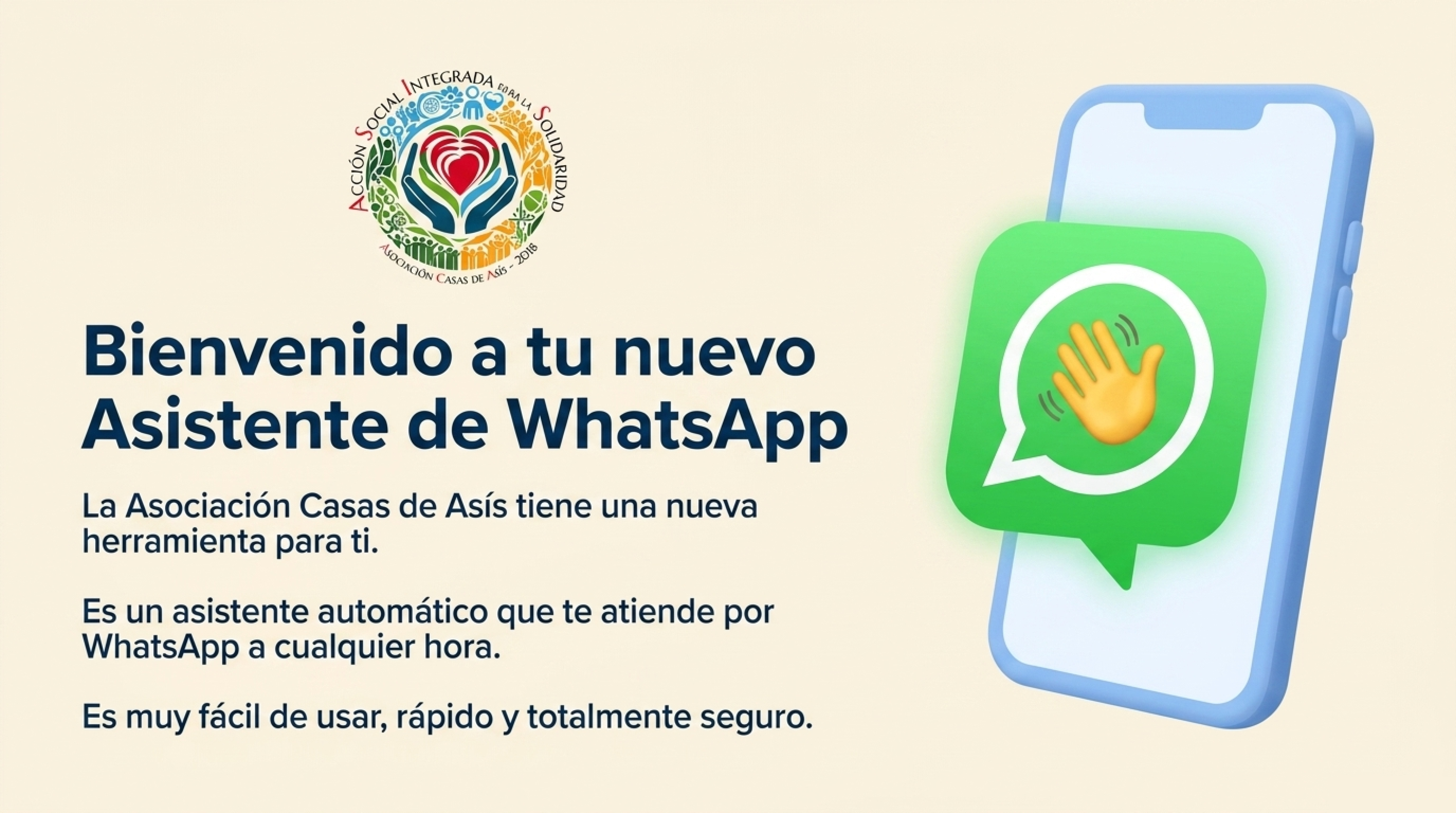 La Asociación Casas de Asís da un paso hacia el futuro con el lanzamiento de su nuevo Asistente Inteligente de WhatsApp